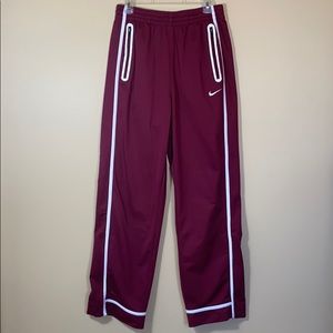 Nike DRI-FIT Maroon Athletic Sports Pants M